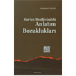 Kuran Meallerindeki Anlatm Bozukluklar Ankara Okulu Yaynlar