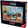 Anatolian Puzzle 500 Parça Kedi Evler 3590