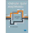 Yneylem lem Aratrmas 1 Nobel Akademik Yaynclk