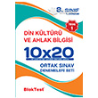 8. Snf TEOG 1 Din Kltr ve Ahlak Bilgisi 10x20 Deneme 1.Dnem Blok Test Yaynlar