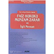 Faiz Hukuku Munzam Zarar ve lgili Mevzuat Alfa Yaynlar