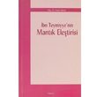 bn Teymiyye nin Mantk Eletirisi Aratrma Yaynlar