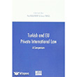 Turkish and EU Private International Law On ki Levha Yaynlar