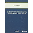 Kamulatrma Hukukunda Malikin Geri Alma Hakk On ki Levha Yaynlar