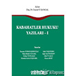 Kabahatler Hukuku Yazlar 1 On ki Levha Yaynlar