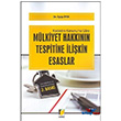 Mlkiyet Hakknn Tespitine likin Esaslar Adalet Yaynevi