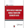 niter Devlet Modelinde Mahalli darelerin zerklii lkesi Adalet Yaynevi