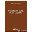 Marcus Tullius Cicero Caelius Savunmas On ki Levha Yaynlar