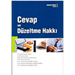 Cevap ve Dzeltme Hakk Adalet Yaynevi
