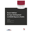 nsan Haklar Avrupa Szlemesi ve Etkili Bavuru Hakk Sekin Yaynevi