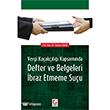 Defter ve Belgeleri braz Etmeme Suu Sekin Yaynevi
