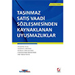 Tanmaz Sat Vaadi Szlemesinden Kaynaklanan Uyumazlklar Sekin Yaynevi