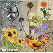 6037V MixArt Kolay Transfer 25x25 cm Artebella (Ak Zeminde Uygulanr)