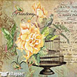 6074V MixArt Kolay Transfer 25x25 cm Artebella (Ak Zeminde Uygulanr)