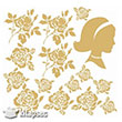 7330 Gold Kolay Transfer 16x16 cm Artebella