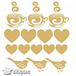 7329 Gold Kolay Transfer 16x16 cm Artebella