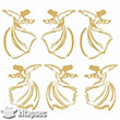 7321 Gold Kolay Transfer 16x16 cm Artebella