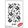 D-61 Stencil D Serisi 20x30 cm Artebella