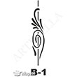 B-1 Stencil B Serisi 10x20 cm Artebella