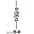 B-8 Stencil B Serisi 10x20 cm Artebella