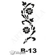 B-13 Stencil B Serisi 10x20 cm Artebella
