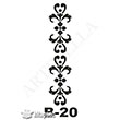 B-20 Stencil B Serisi 10x20 cm Artebella