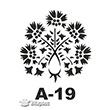 A-19 Stencil A Serisi 20x20 cm Artebella