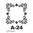 A-24 Stencil A Serisi 20x20 cm Artebella