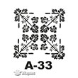 A-33 Stencil A Serisi 20x20 cm Artebella