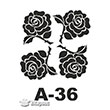 A-36 Stencil A Serisi 20x20 cm Artebella