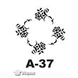 A-37 Stencil A Serisi 20x20 cm Artebella