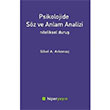 Psikolojide Sz ve Anlam Analizi Hiperlink Yaynlar