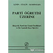 Parti retisi zerine nter Yaynlar