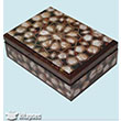 Hediyelik Bitmi rn Sedefkari Ahap Kutu (20x14x7 cm (B053) Artebella