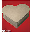 Ahap Mdf Byk  Kalp Kutu  23x23x7.5 cm AKT09 Artebella