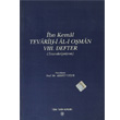 Tevarihi Ali Osman 8. Defter Trk Tarih Kurumu Yaynlar