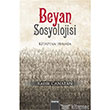 Beyan Sosyolojisi Mana Yaynlar