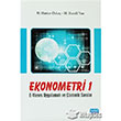 Ekonometri - 1 Nobel Yaynlar