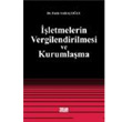 letmelerin Vergilendirilmesi ve Kurumlama Turhan Kitabevi