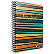 Happy Notes Spiralli Ofset PP Kapak A4 80 Yaprak Kareli  Defter (1687) Gpta