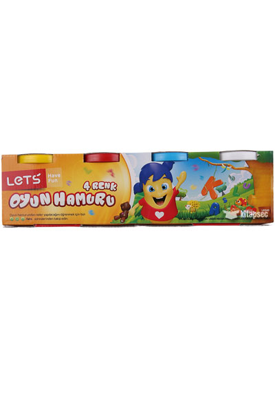 Lets Oyun Hamuru Antibakteriyel 4 Renk 600 GR L8340