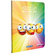 Smile Tel Dikili Ofset PP Kapak A5 80 Yaprak Kareli  Defter (6753) Gpta