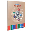 My Notes Tel Dikili Ofset PP Kapak A5 80 Yaprak Kareli  Defter (2891) Gpta