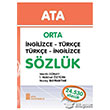 Ata Orta ngilizce-Trke, Trke-ngilizce Szlk (Sert Kapakl) Ata Yaynclk