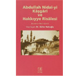 Abdullah Nidai yi Kagari ve Hakkyye Risalesi Simurg Yaynlar