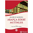 Klasik ve Modern Arapa Edebi Metinler Marmara niversitesi lahiyat Fakltesi Vakf