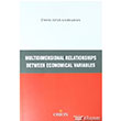 Multidimensional Relationships Between Economical Variables Orion Kitabevi