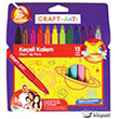 12`li Jumbo Keeli Kalem Craft And Arts