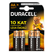 Kalem Pil 4 l Paket 2A4 AA MAS.2A4 Duracell