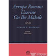 Avrupa Roman zerine On bir Makale letiim Yaynevi